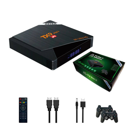 Android TV Box TX9 + Retro Konzola za Igranje s 9000+ Igra!